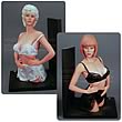 Seka as Jane Smith and Molly Flame Bookend Statues